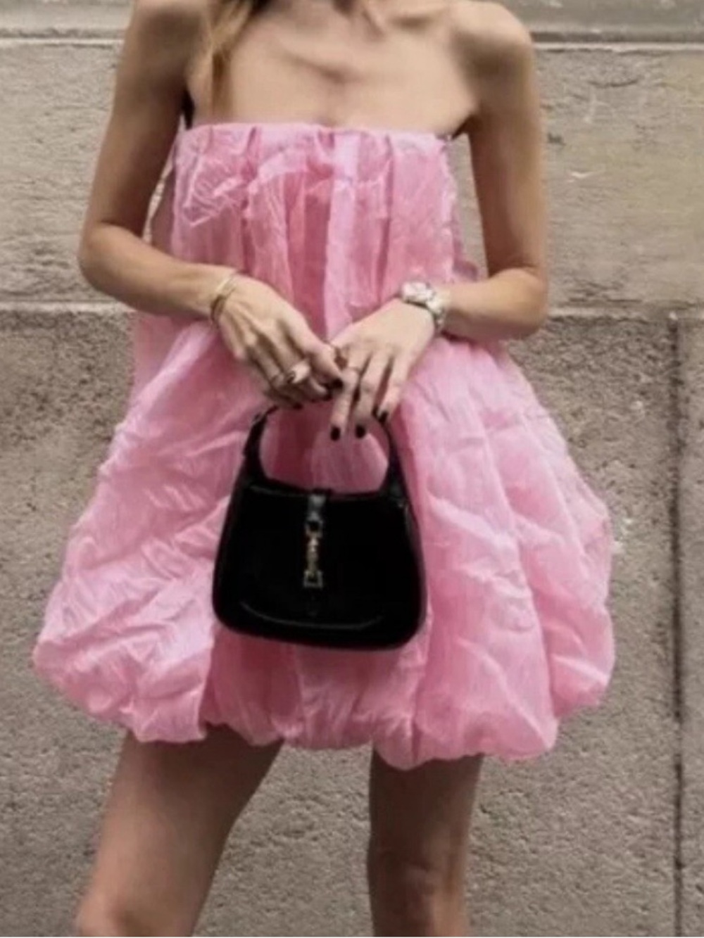 Women's Pink Bubble Skirt - Lightweight Flowy Design - Picture 9 of 9